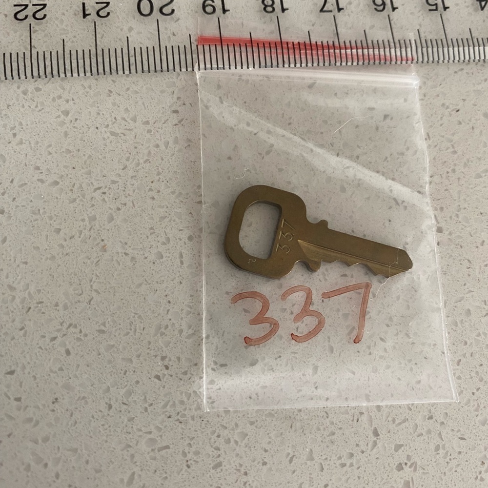 Louis Vuitton Brass Key #337 Replacement Lock LV